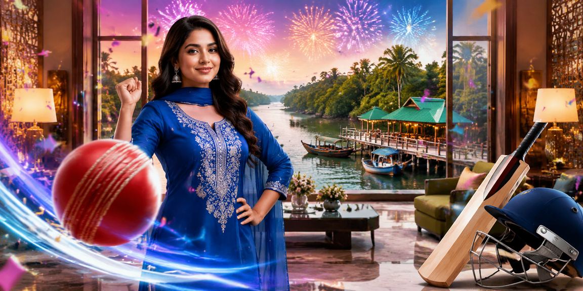 খুলনায় সালোয়ার কামিজ পরে ক্রিকেট বেটিং করছেন একজন
