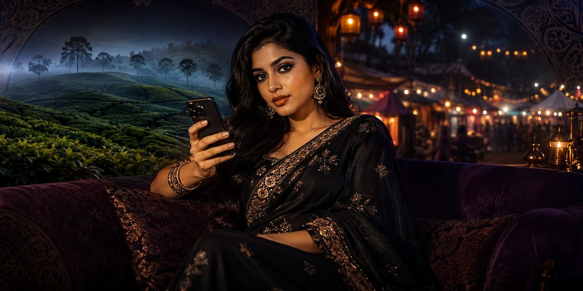 সিলেটের চা বাগানে ক্রিকেট বেটিং ভাউচার ব্যবহার করছেন একজন